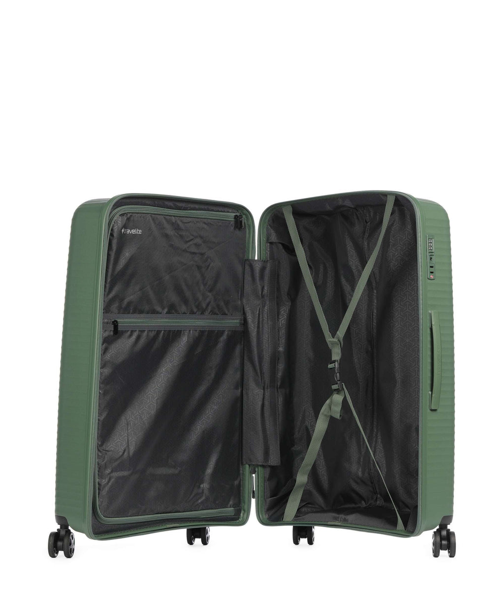 Travelite Air Stripe Spinner (4 wheels) green