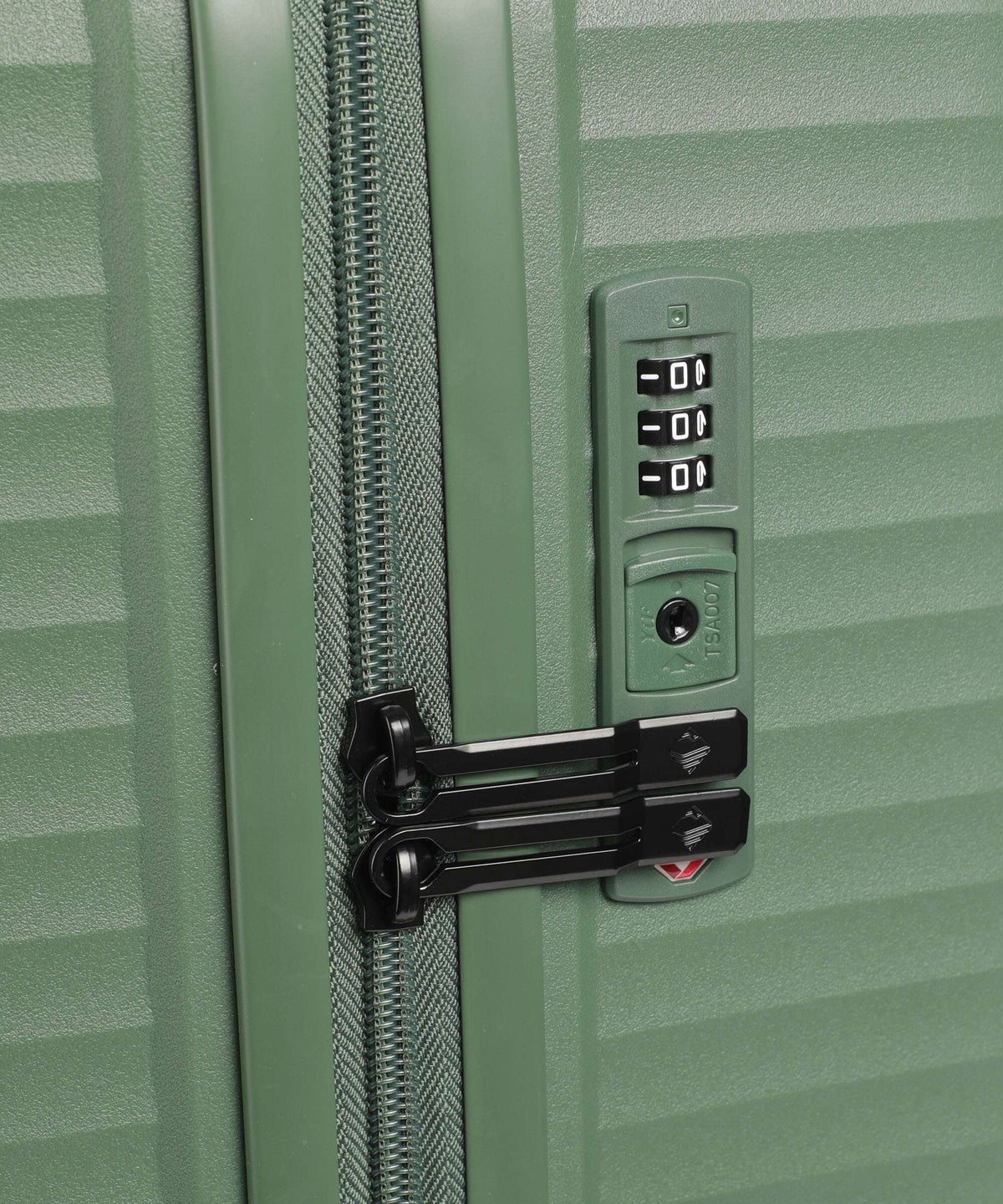 Travelite Air Stripe Suitcase set (4 wheels) green