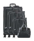 Travelite Corsiica Suitcase set (4 wheels) black