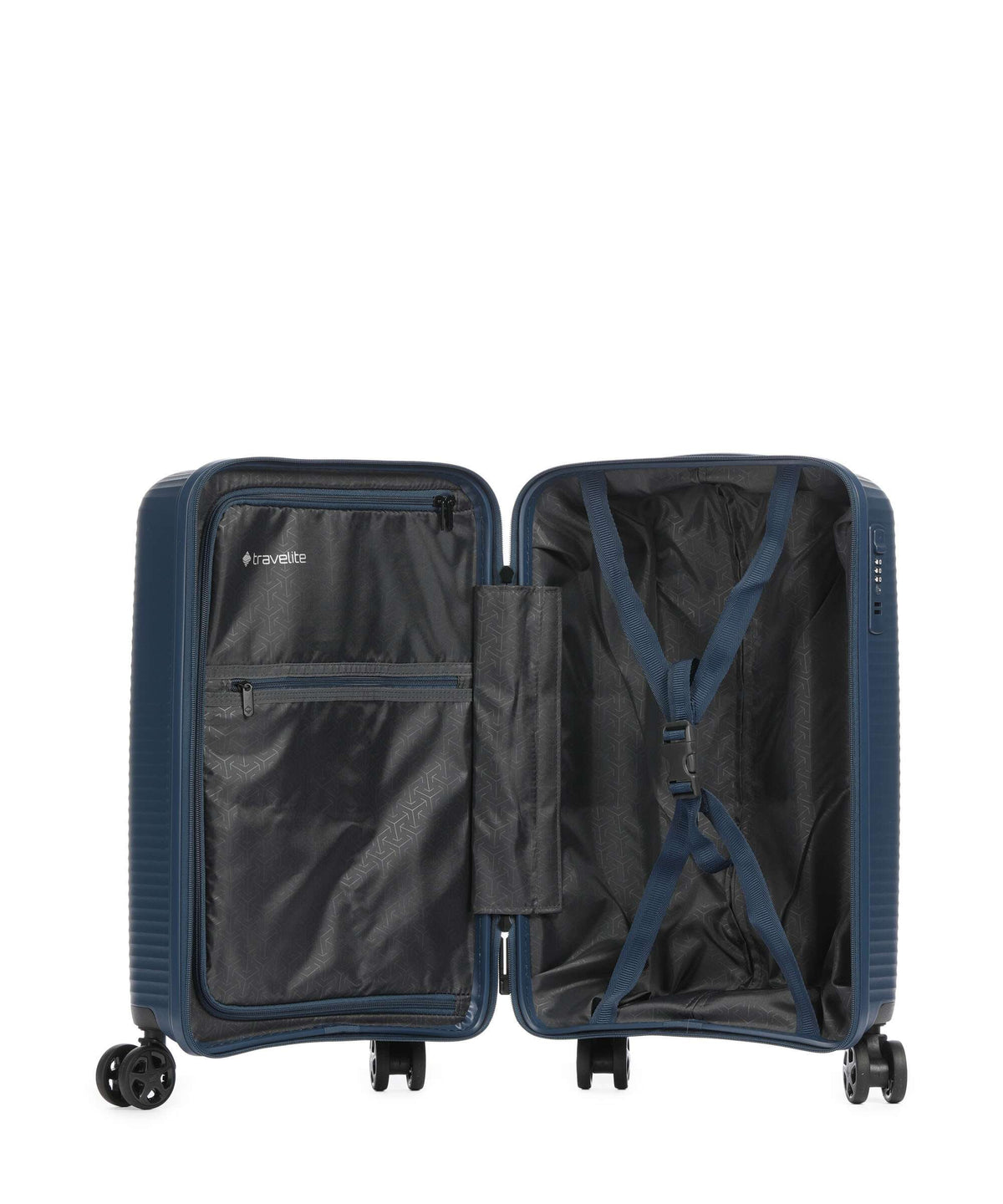 Travelite Air Stripe Slim Spinner (4 wheels) navy