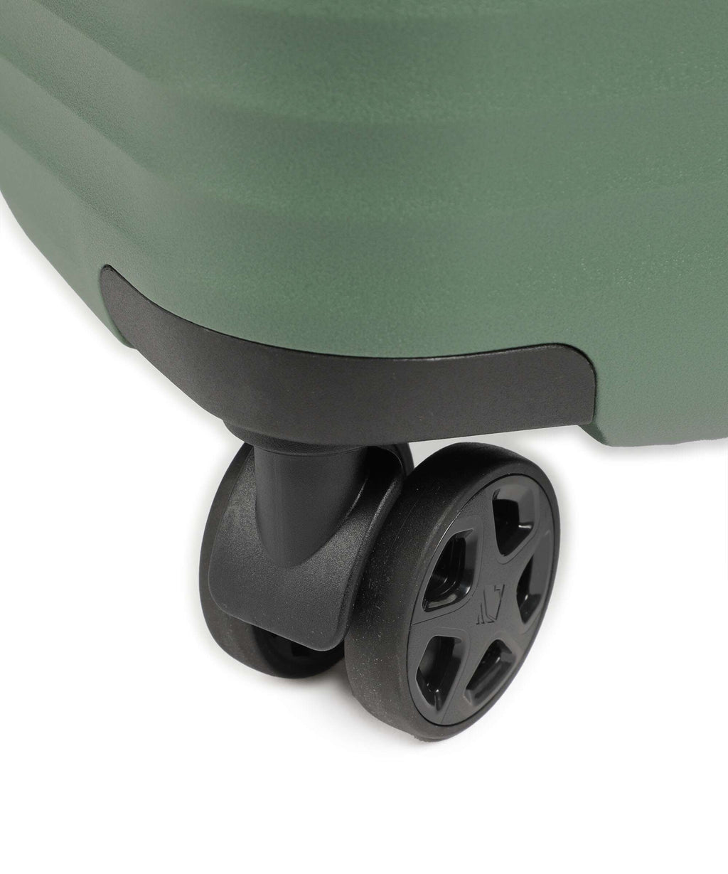 Travelite Air Stripe Slim Suitcase set (4 wheels) green