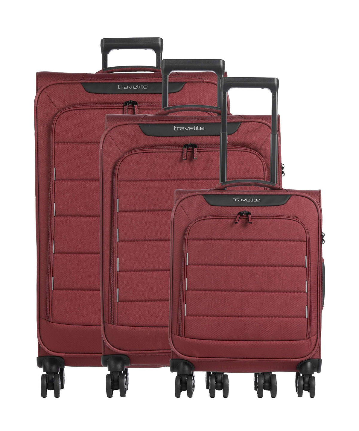 Travelite Skaii Suitcase set (4 wheels) red