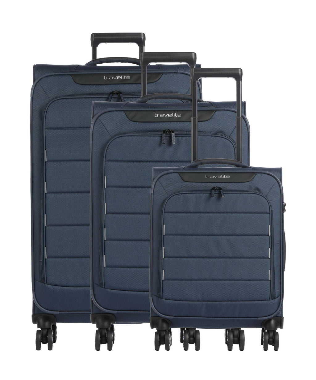 Travelite Skaii Suitcase set (4 wheels) navy