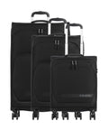 Travelite Kick Off Suitcase set (4 wheels) black