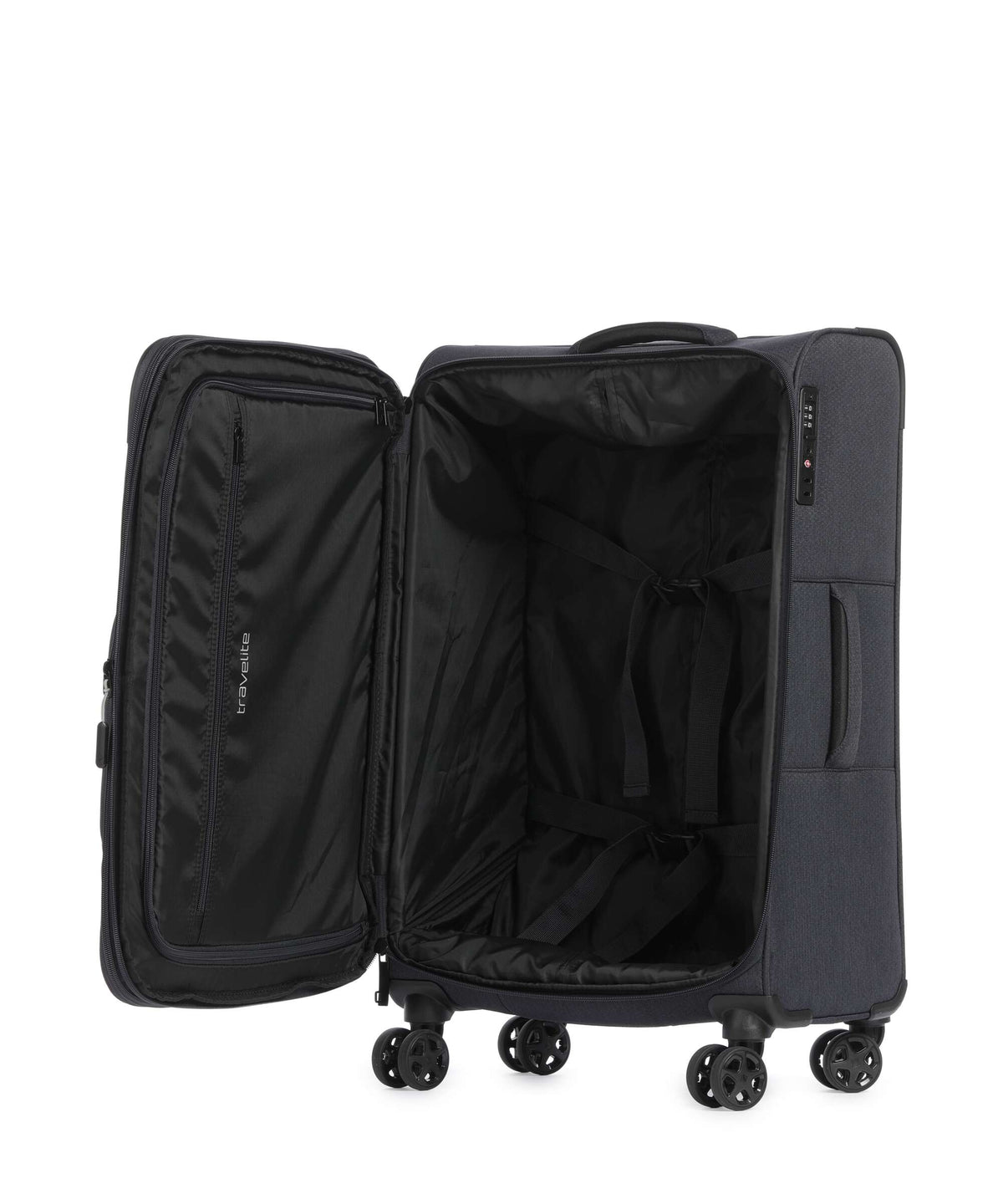 Travelite Kick Off Suitcase set (4 wheels) anthracite