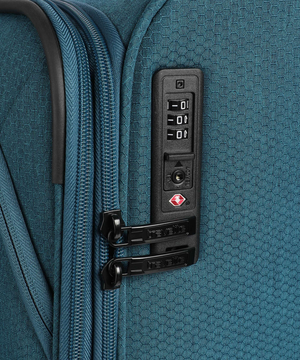 Travelite Kick Off Suitcase set (4 wheels) petrol