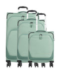 Travelite Kick Off Suitcase set (4 wheels) sage green