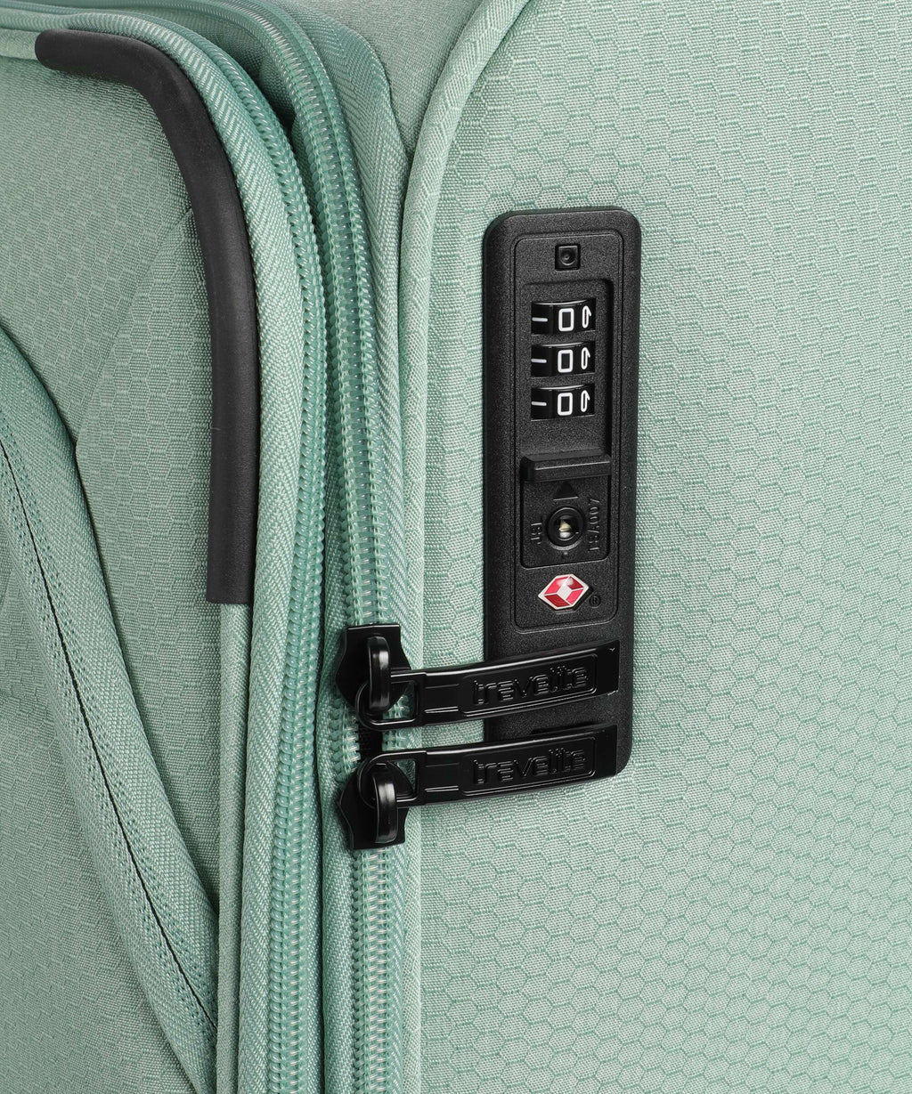 Travelite Kick Off Suitcase set (4 wheels) sage green