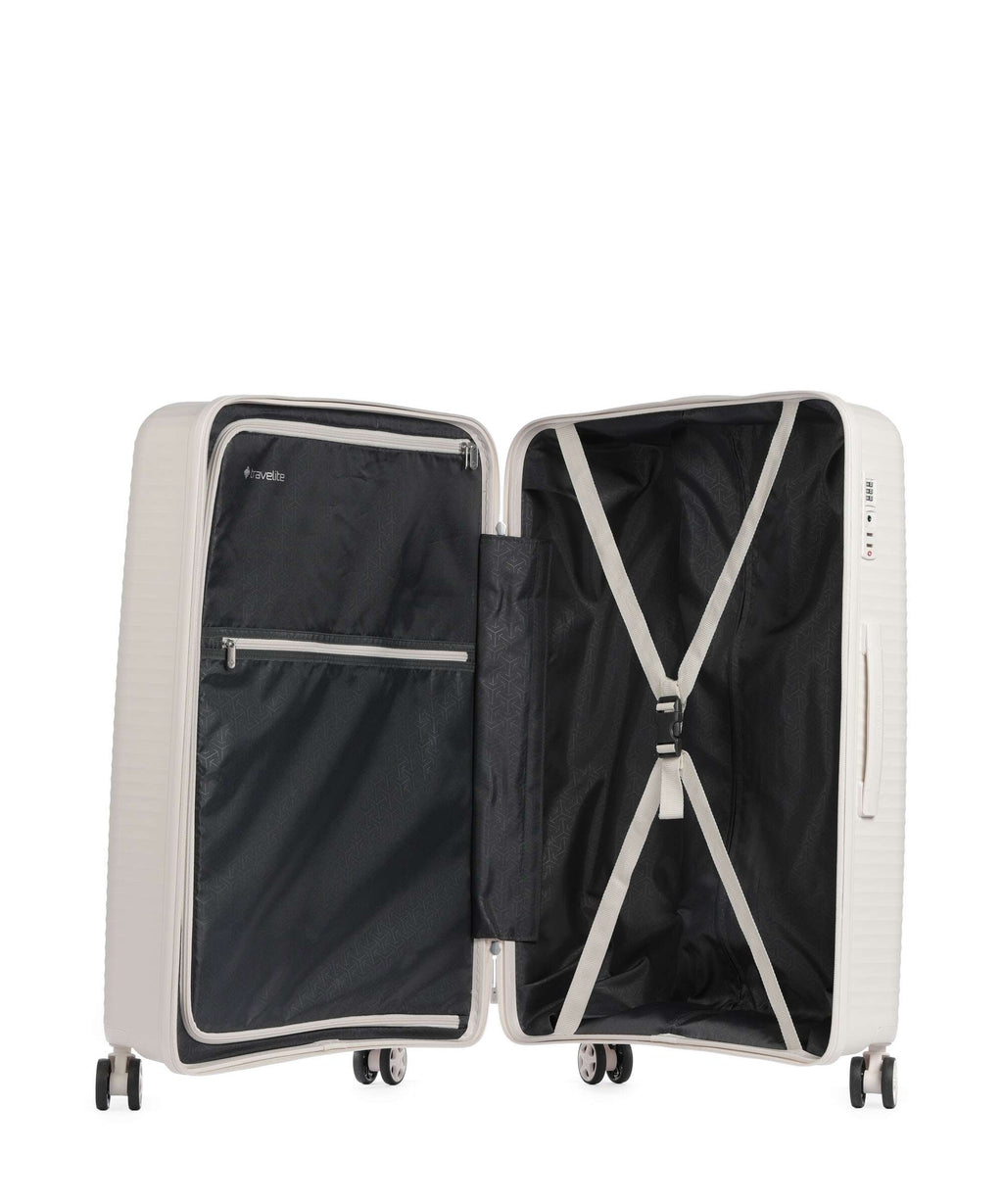 Travelite Air Stripe Spinner (4 wheels) offwhite