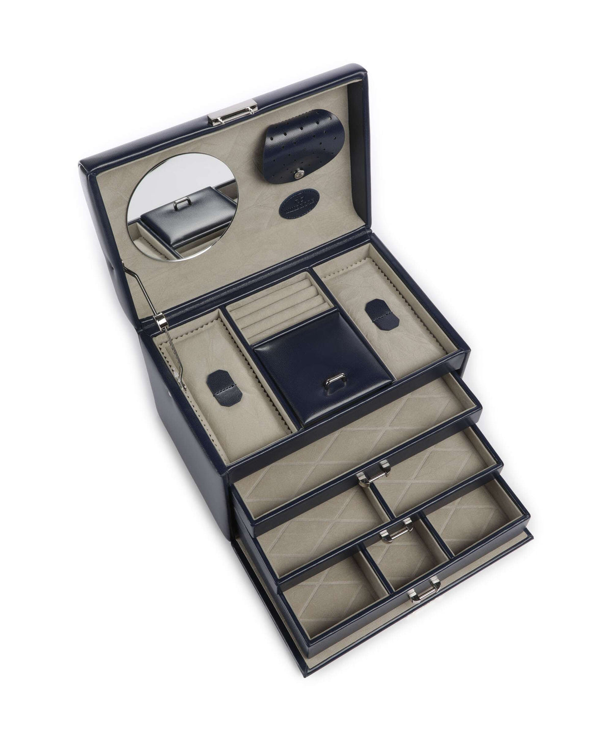 Windrose Merino Jewelry box dunkelblau