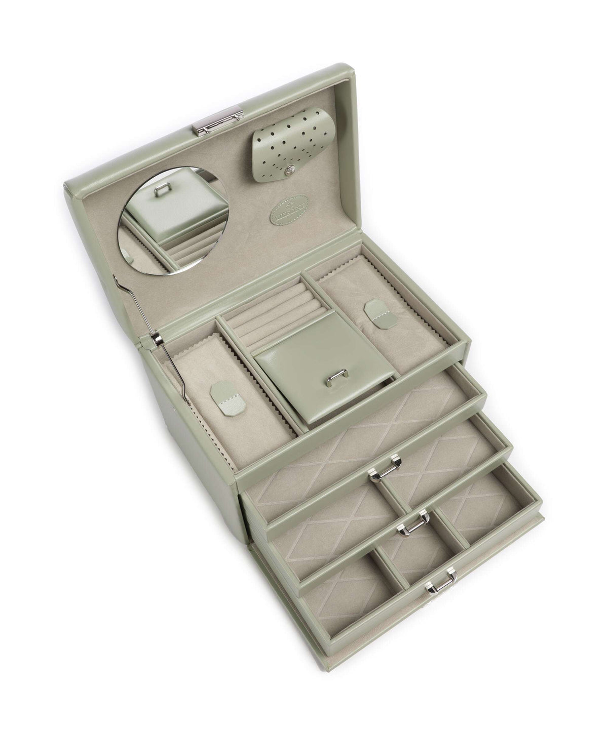 Windrose Merino Jewelry box salbei