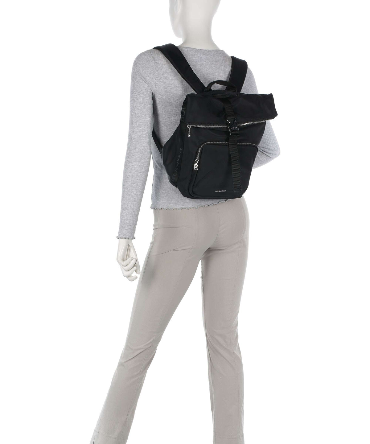 Bogner Klosters Eike Rolltop backpack black