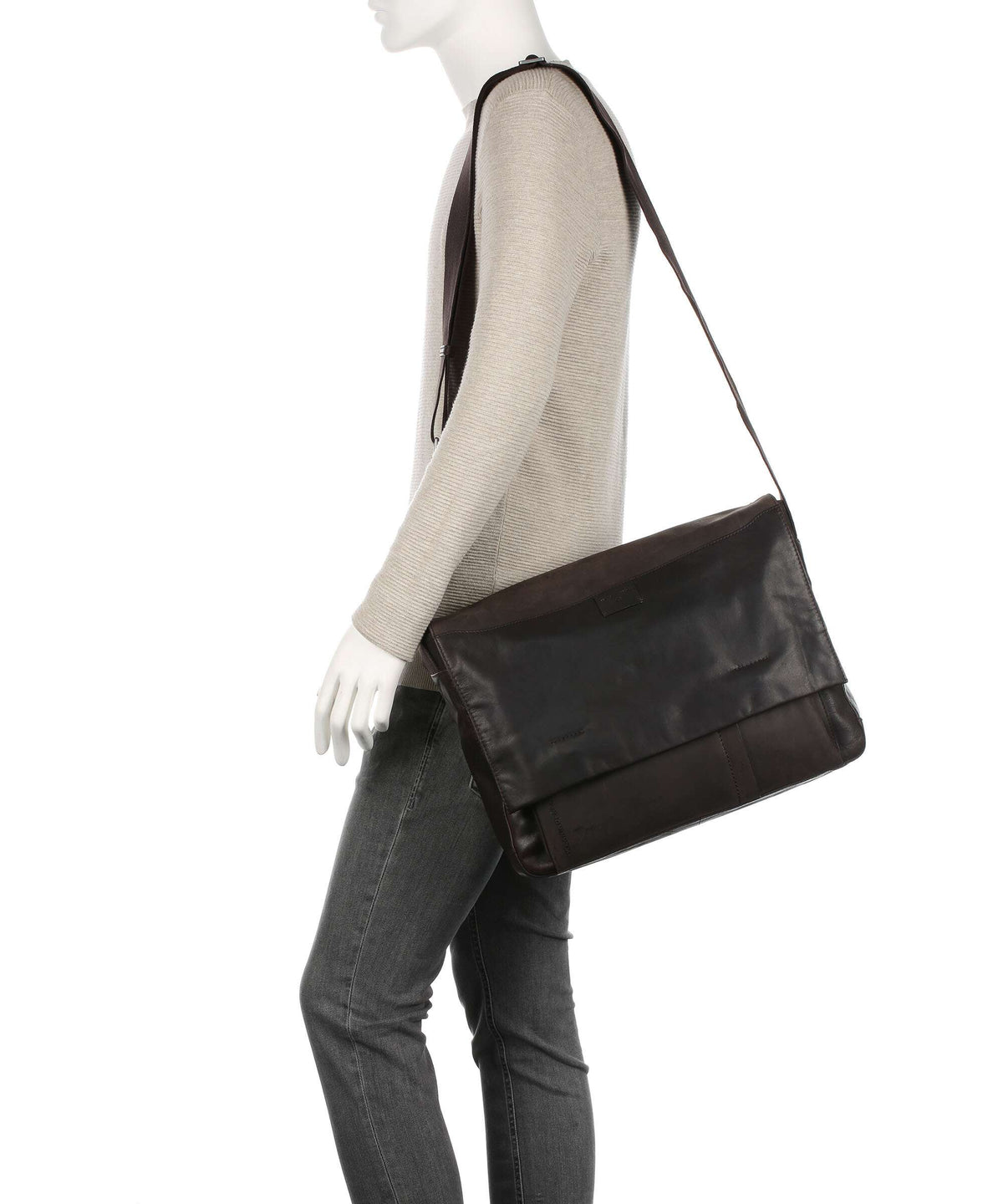 Strellson Brick Lane Briefcase dark brown