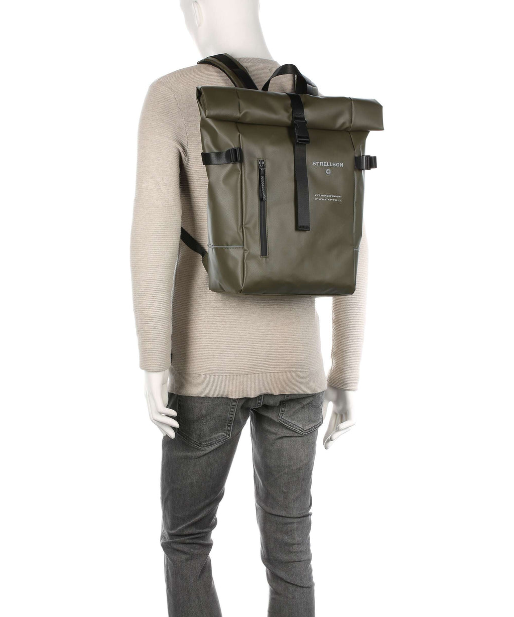 Strellson Stockwell 2.0 Rolltop backpack khaki