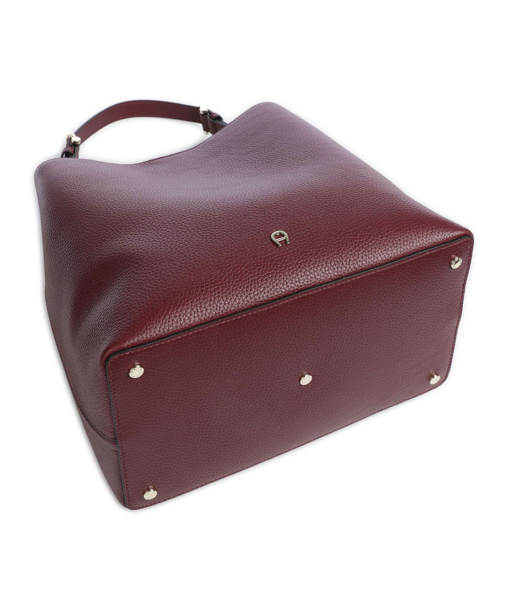 Aigner Delia M Hobo bag burgundy