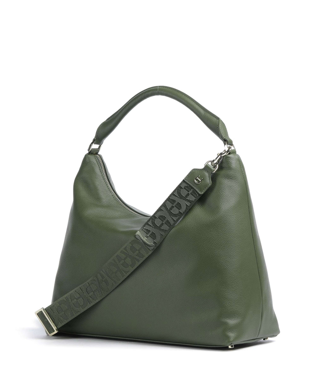 Aigner Zita M Hobo bag dark olive