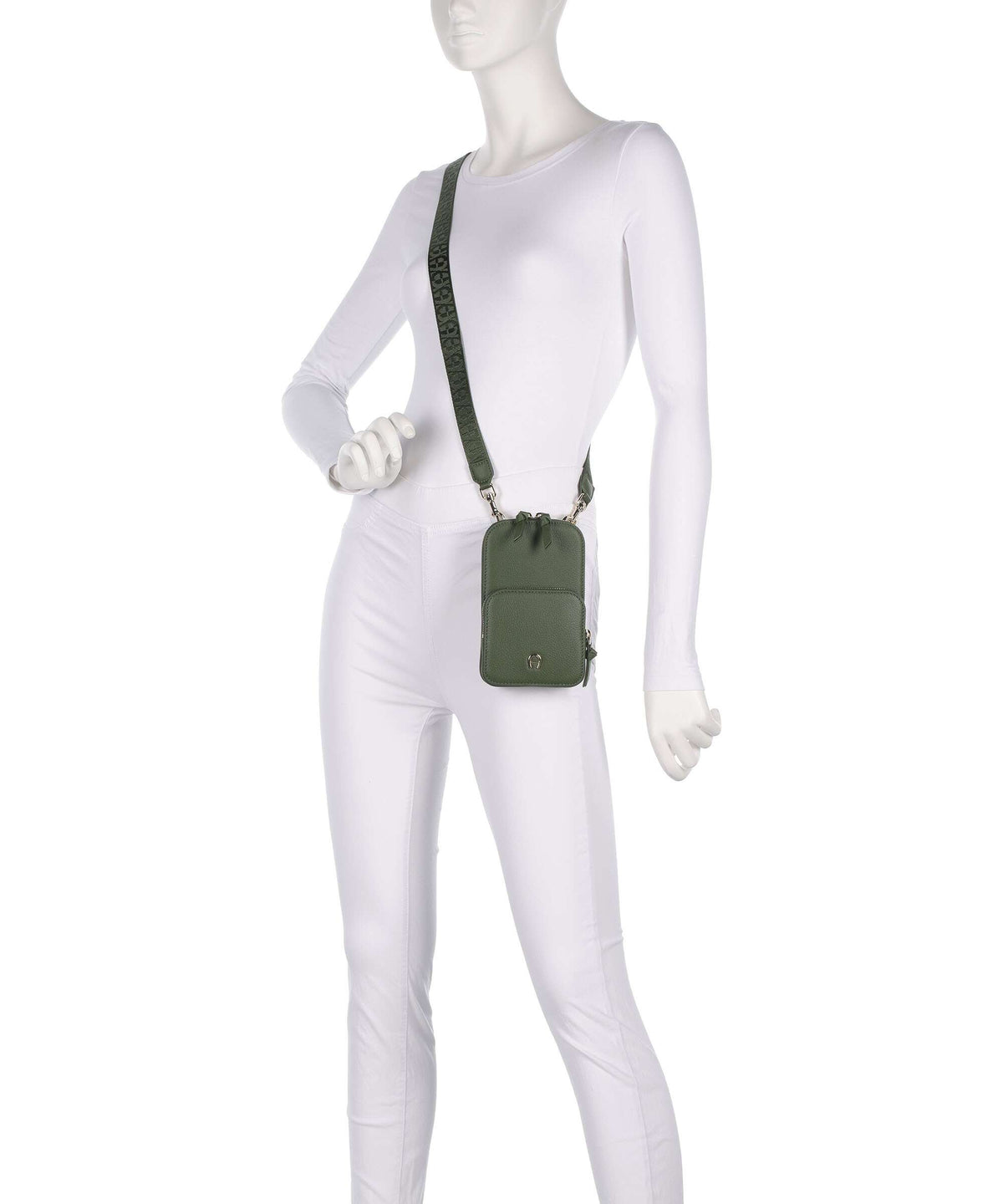 Aigner Zita Phone bag dark olive