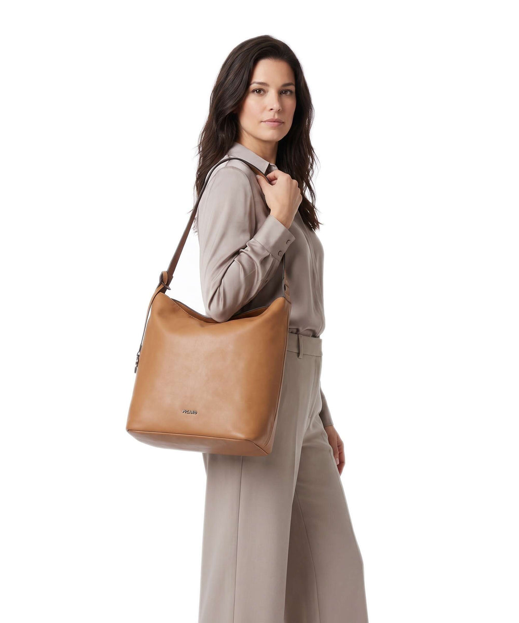 Picard Fold In Hobo bag cognac