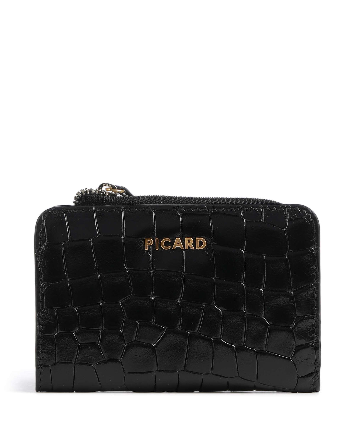 Picard Croco Wallet schwarz
