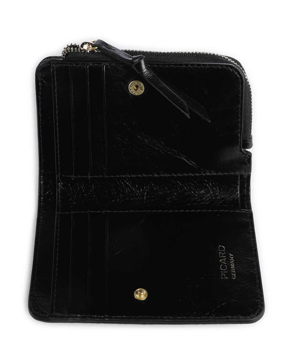 Picard Croco Wallet schwarz