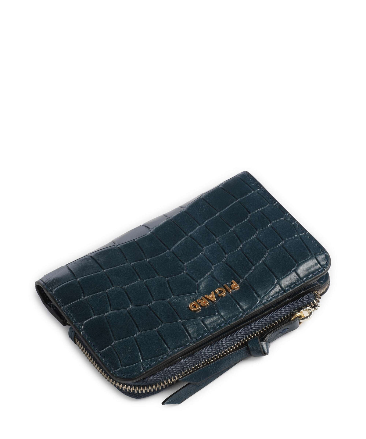 Picard Croco Wallet deep ocean