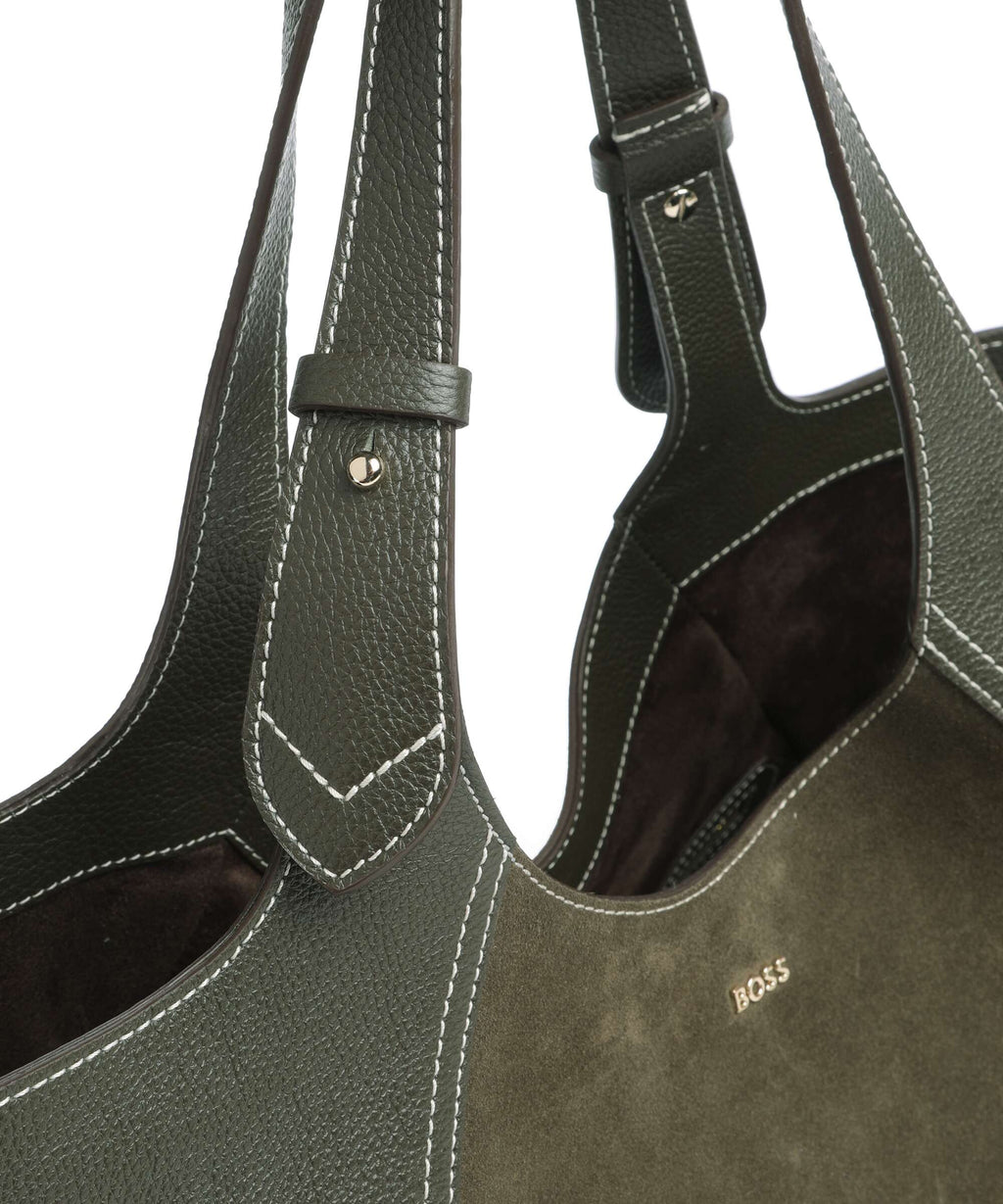 BOSS Lenah Big Tote bag dark green