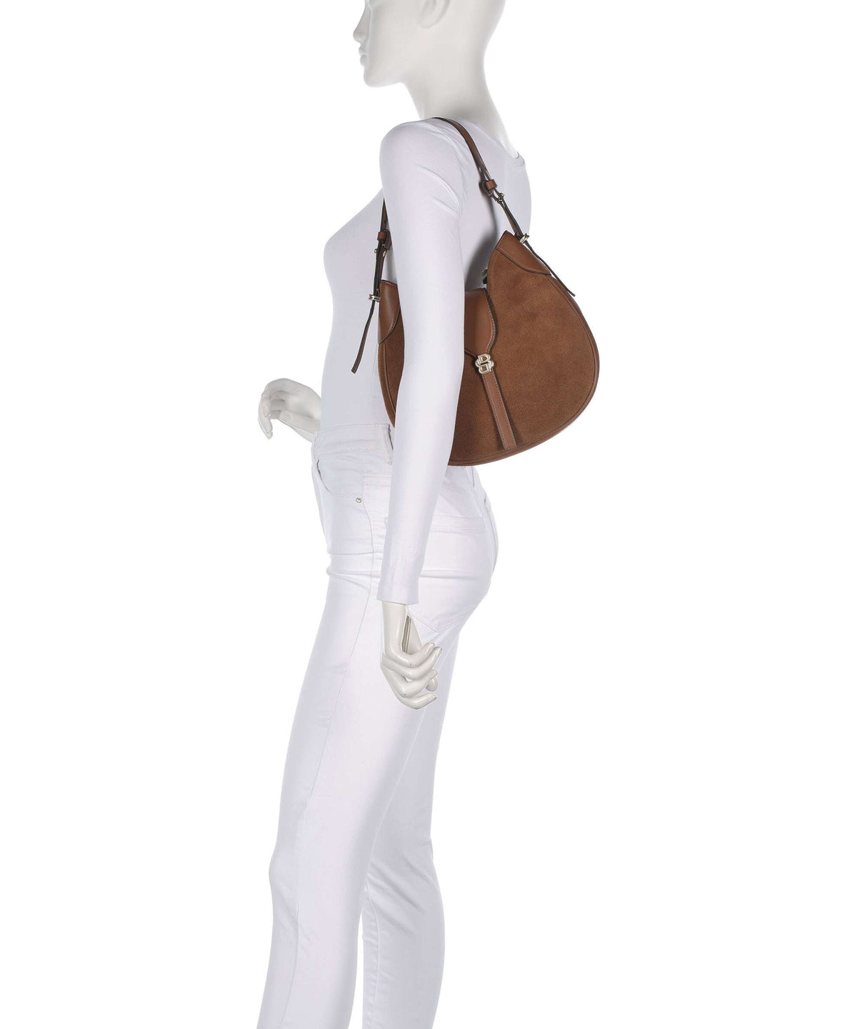 BOSS Beyond Hobo bag medium brown
