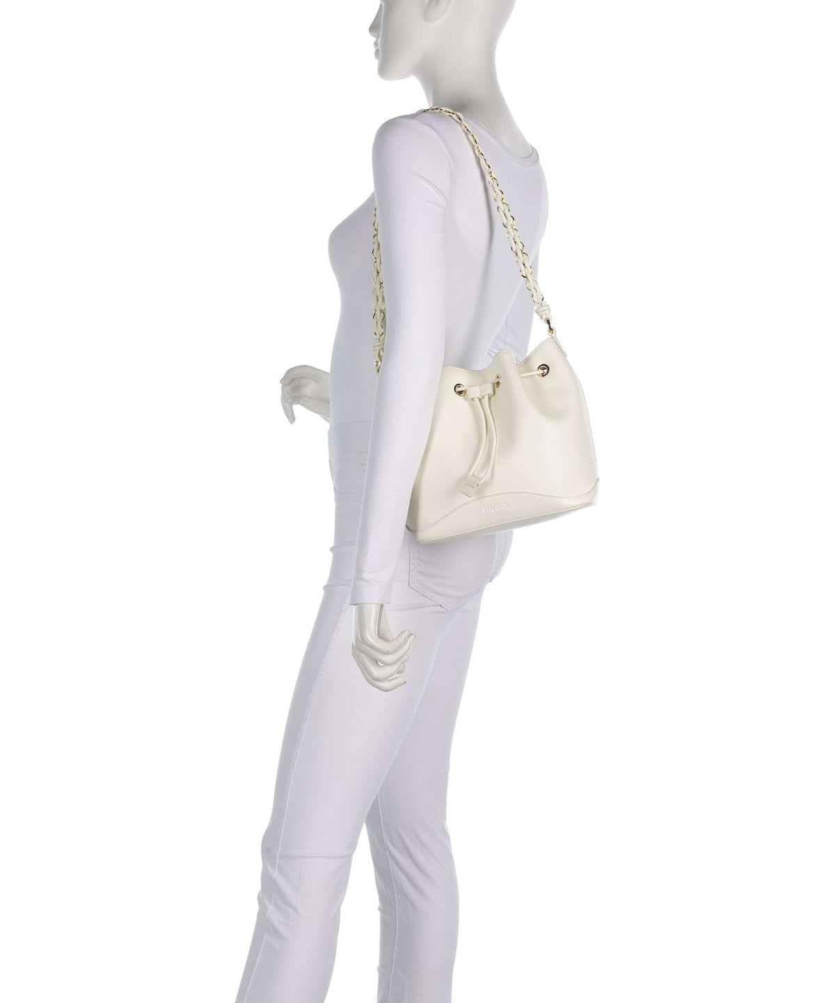 Hugo Ilary Bucket bag open white