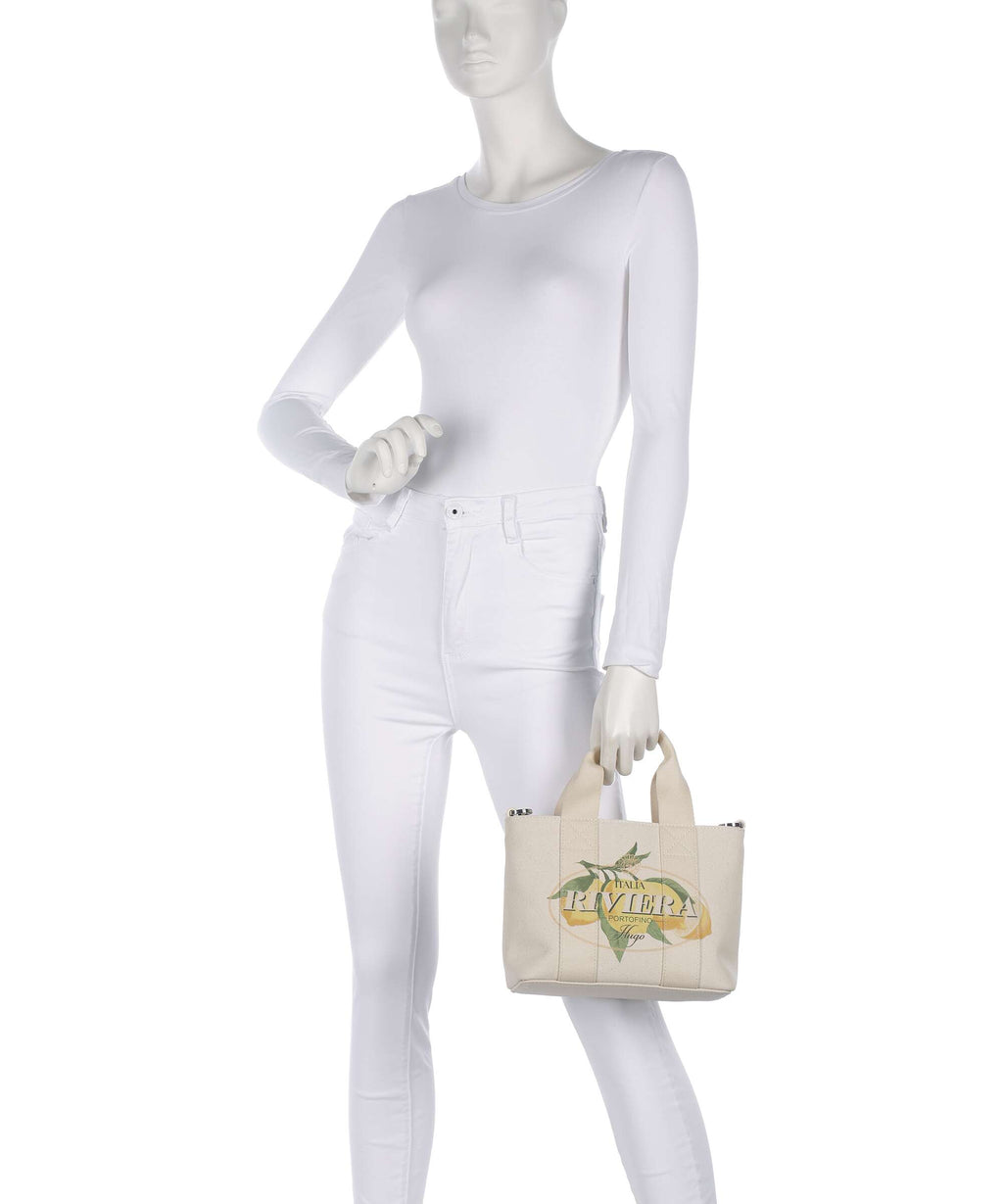 Hugo Becky Mini Handbag open white