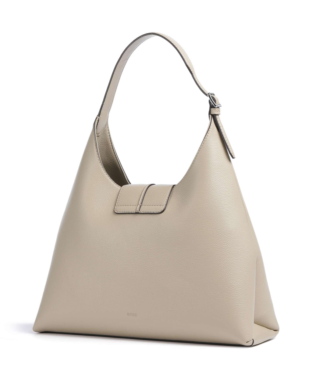 BOSS Anett Big Hobo bag light beige