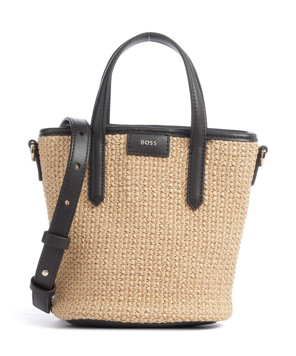 BOSS Jala Bucket bag open white