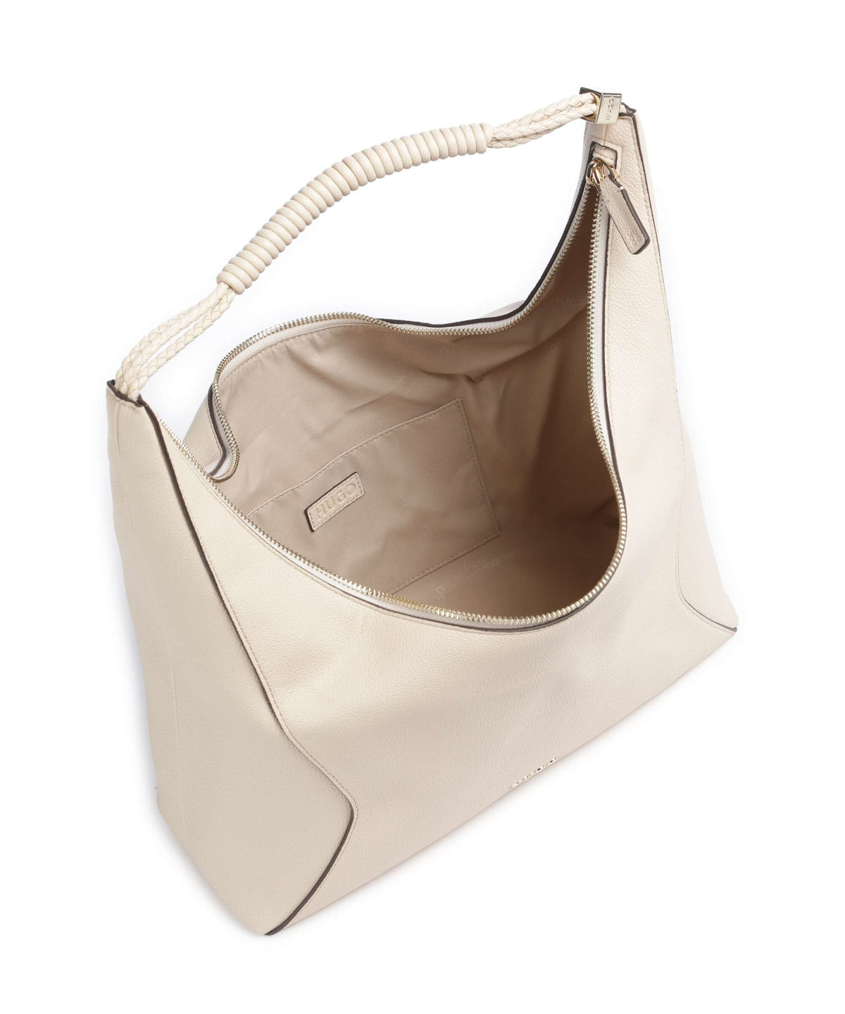 Hugo Brielle Hobo bag open white