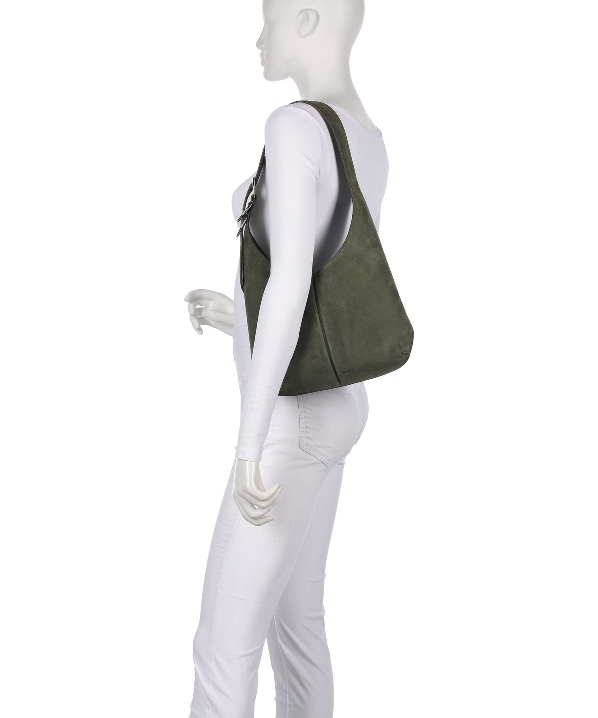 BOSS Clarice Hobo bag dark green