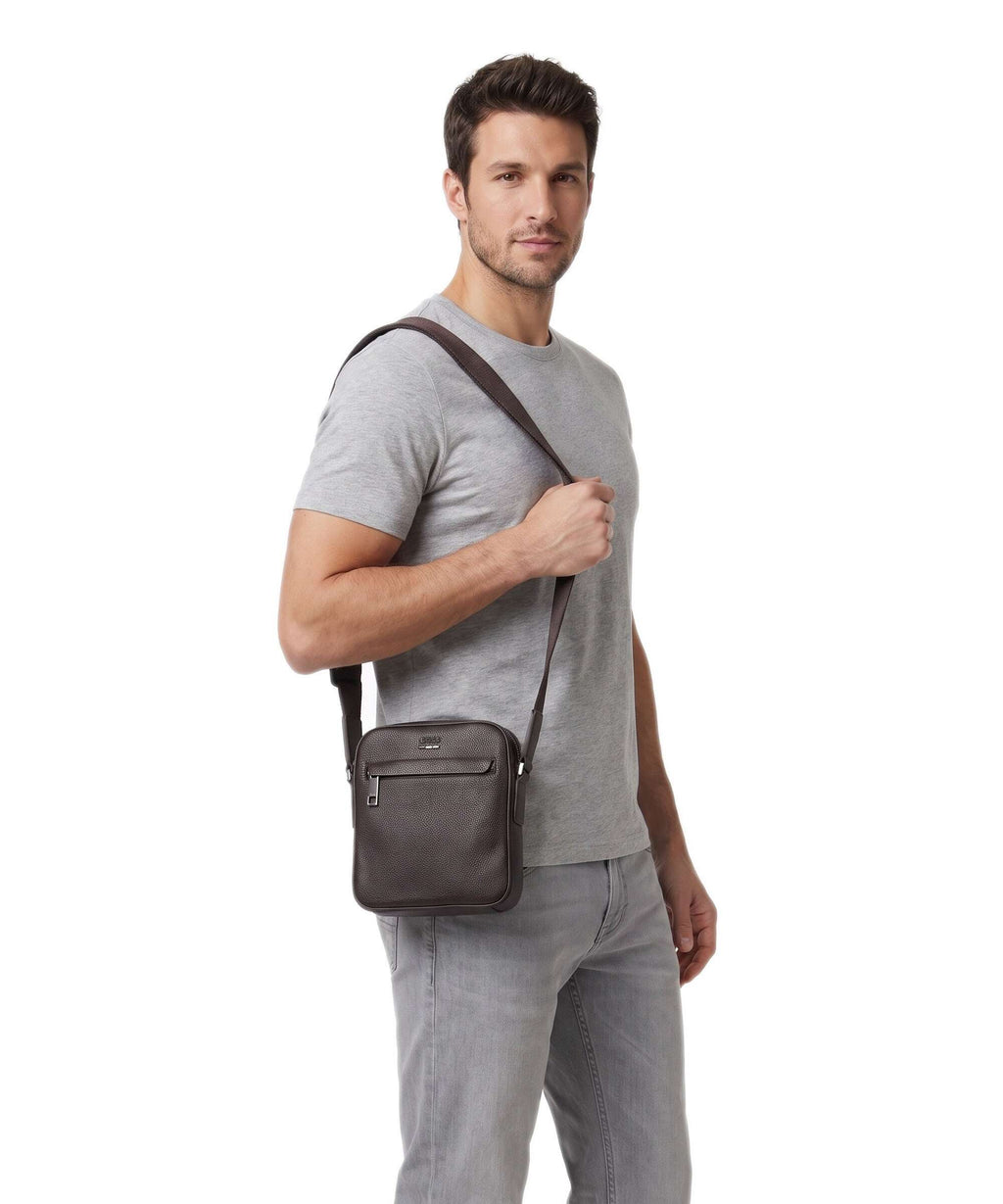 BOSS Ray Crossbody bag dark brown