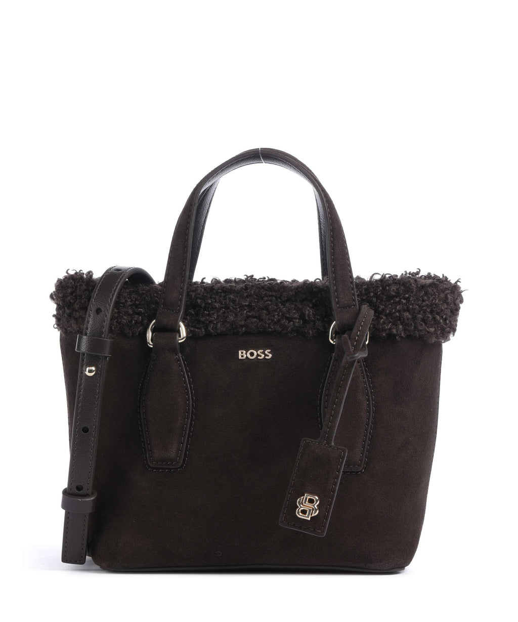 BOSS Sandy Mini Handbag dark brown