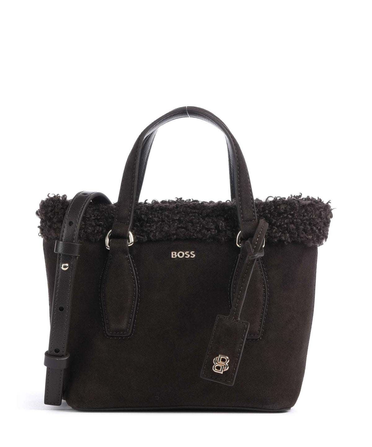 BOSS Sandy Mini Handbag dark brown