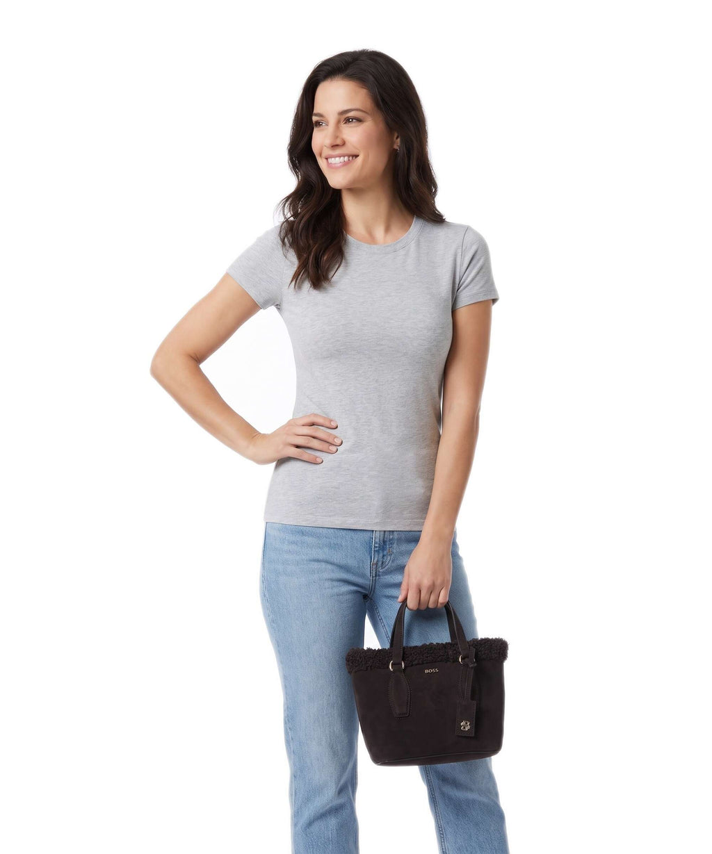 BOSS Sandy Mini Handbag dark brown