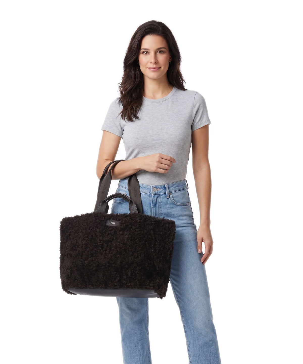 BOSS Palmah Tote bag dark brown