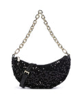 Abro Sequins Moon Shoulder bag black/gold