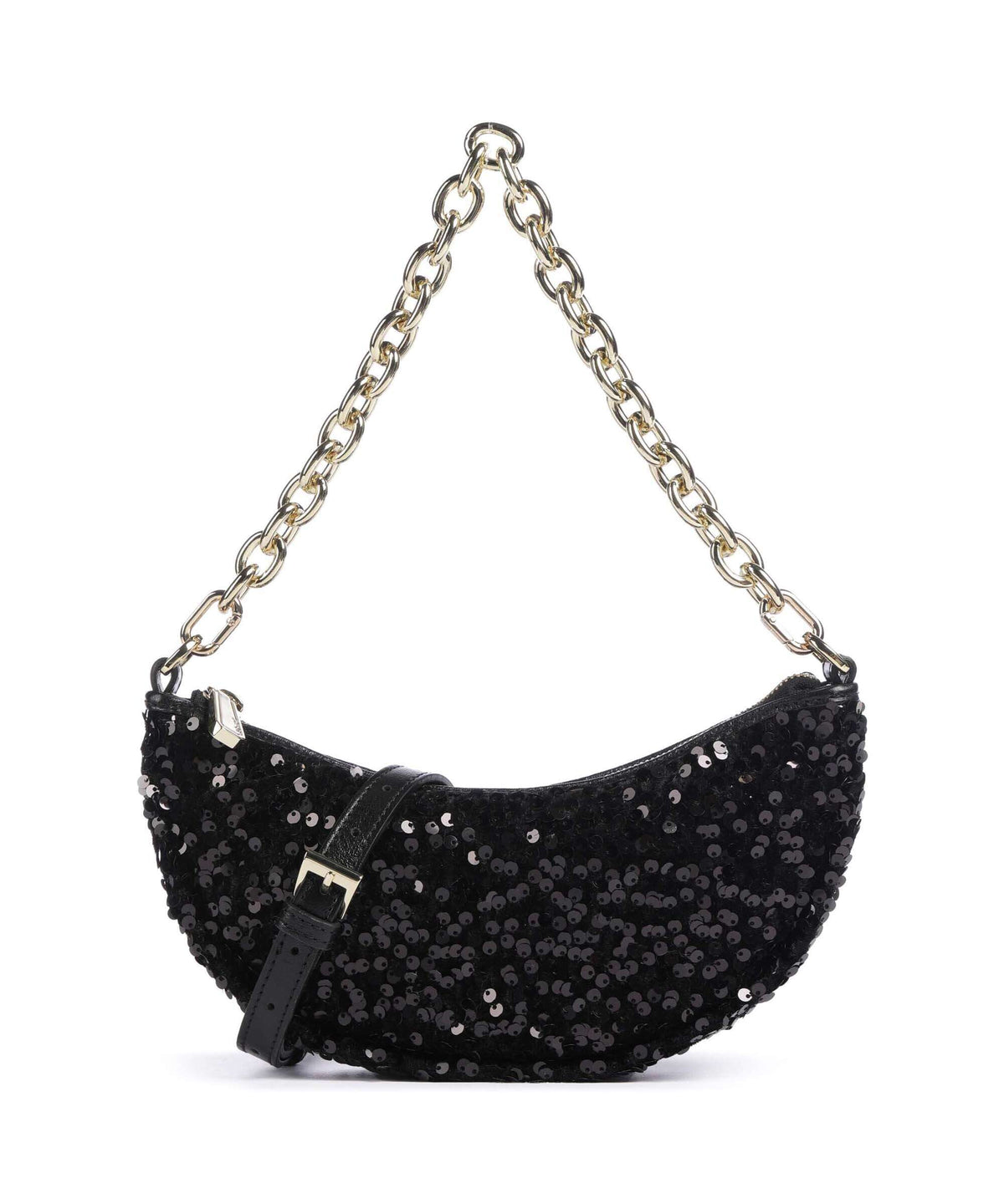 Abro Sequins Moon Shoulder bag black/gold