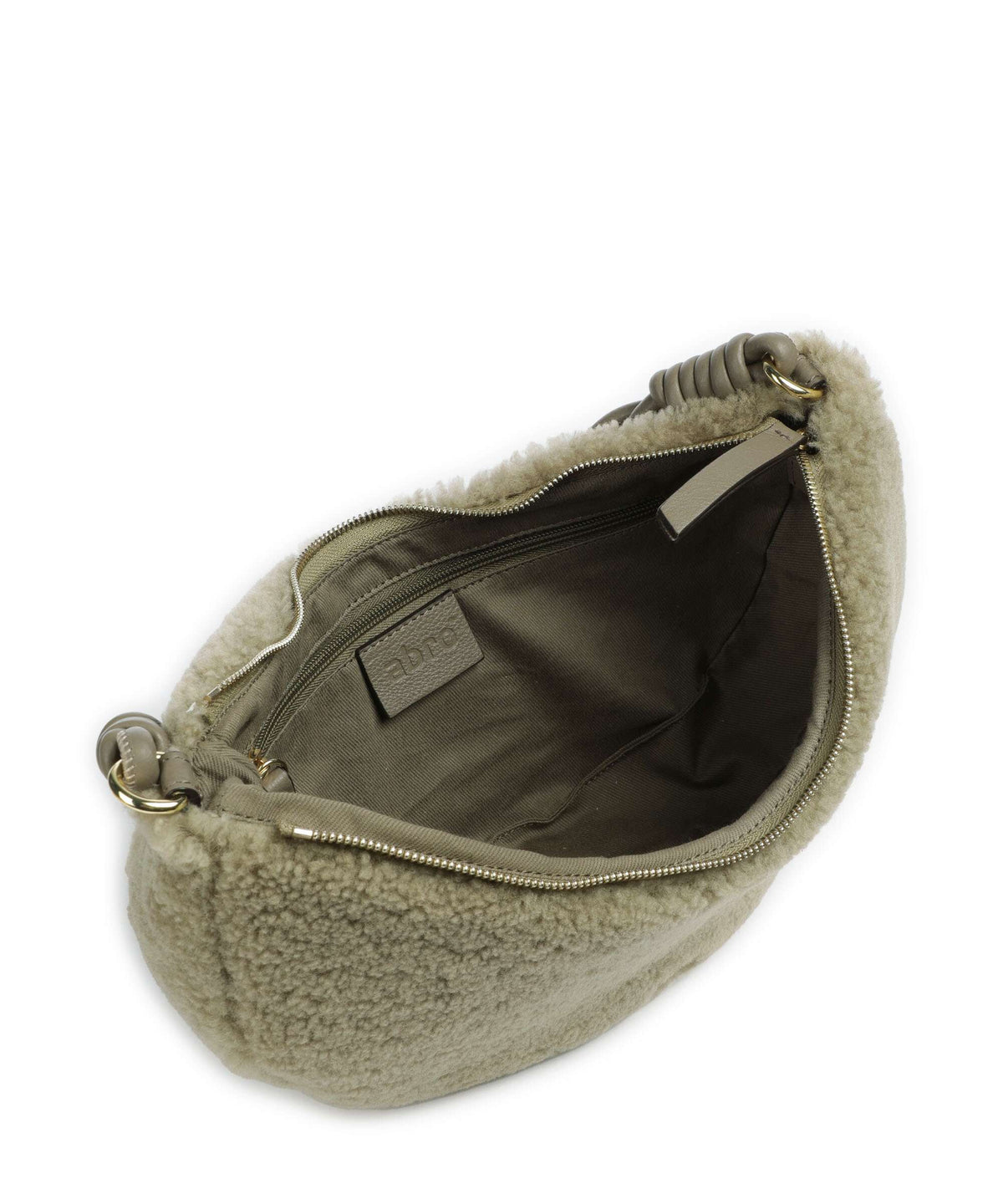 Abro Shearling Moon Shoulder bag siena