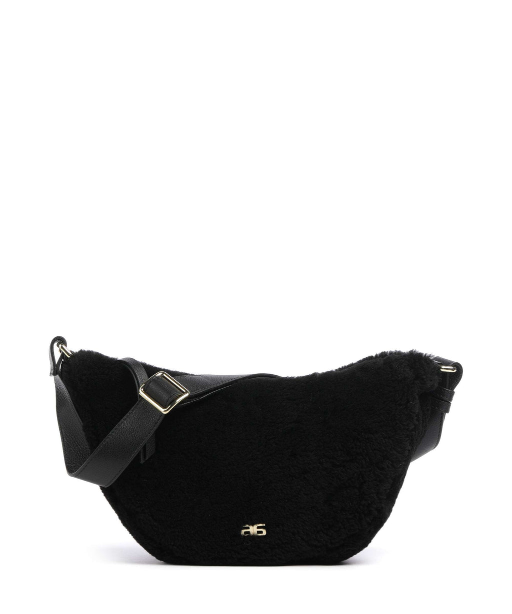 Abro Shearling By My Side Crossbody bag black/gold