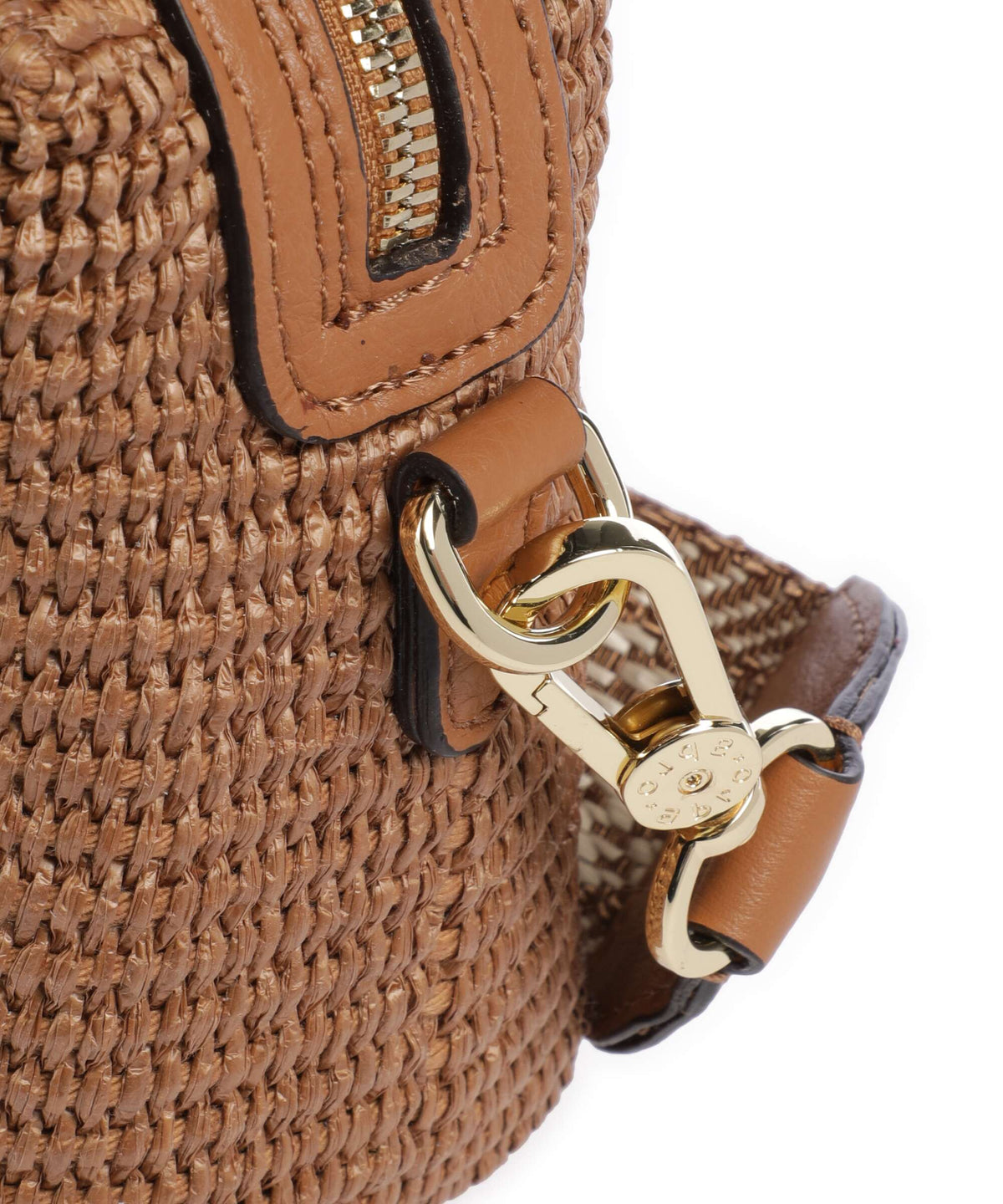 Abro Raffia Kaia Crossbody bag cuoio
