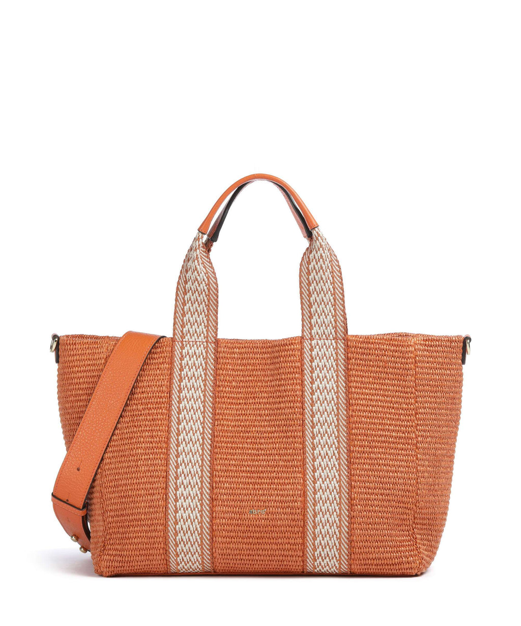 Abro Raffia Kaia Tote bag orange