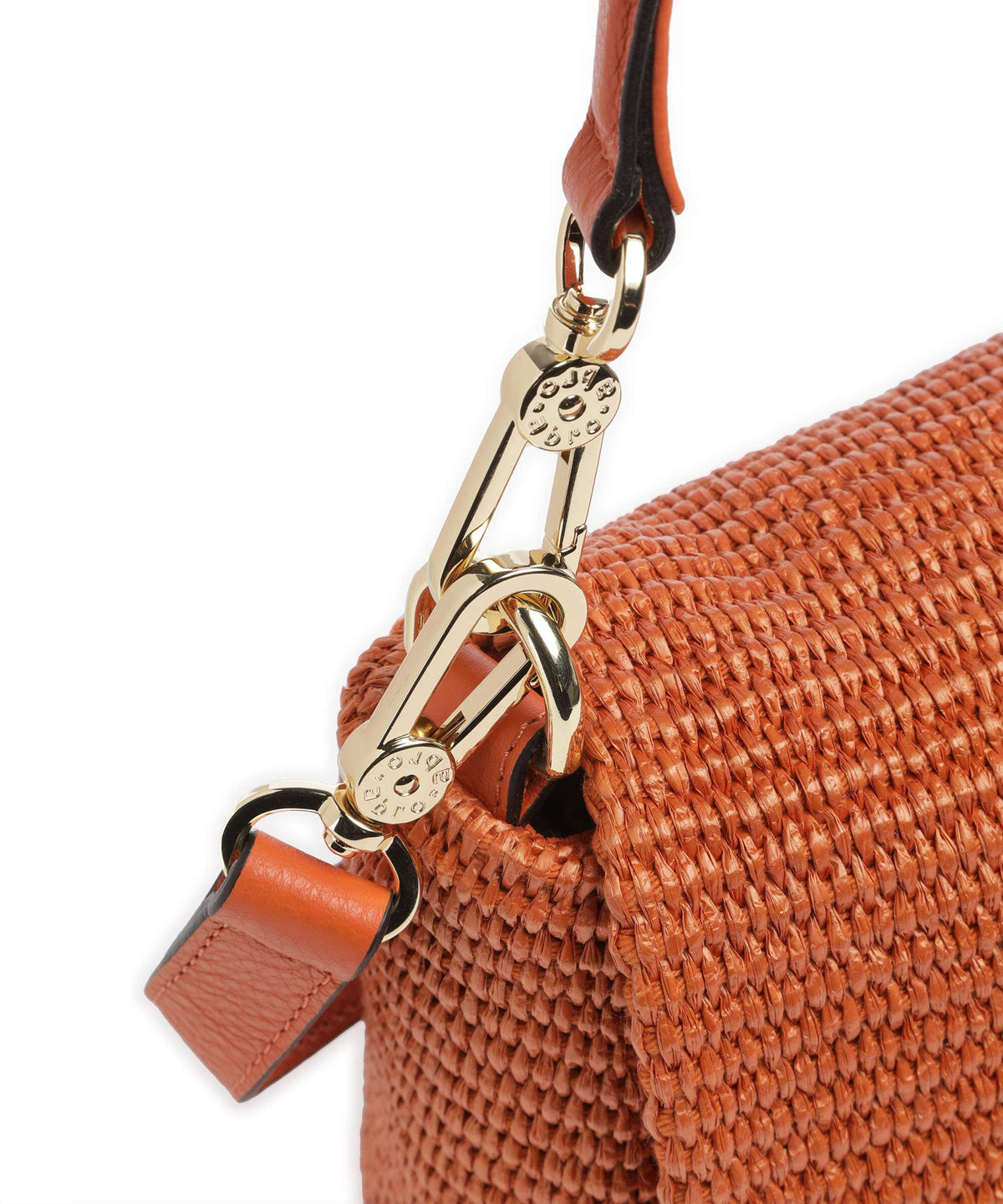 Abro Raffia Temi Shoulder bag orange