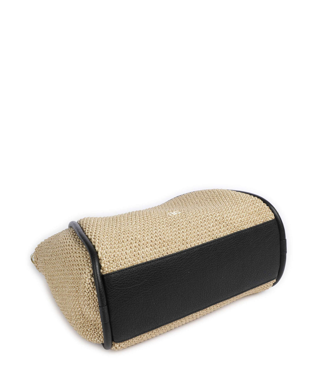 Abro Maglia Raffia Willow Handbag natural/black