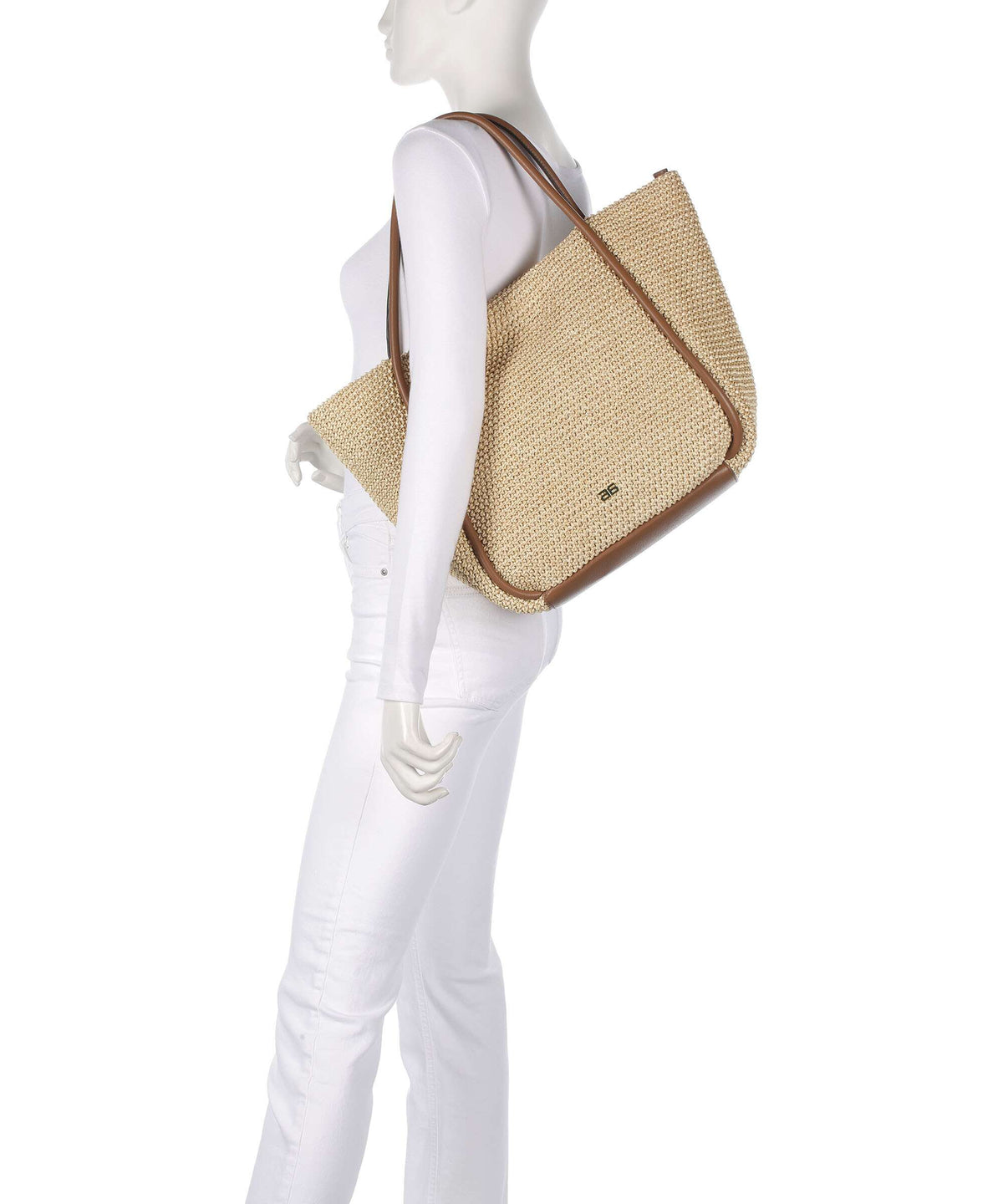 Abro Maglia Raffia Willow Tote bag natural