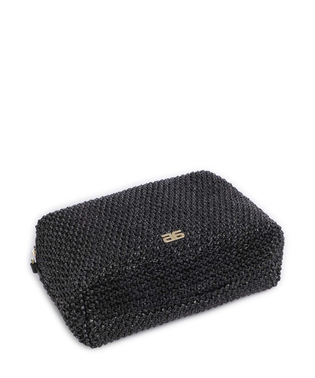 Abro Maglia Raffia Kaia Crossbody bag black/gold
