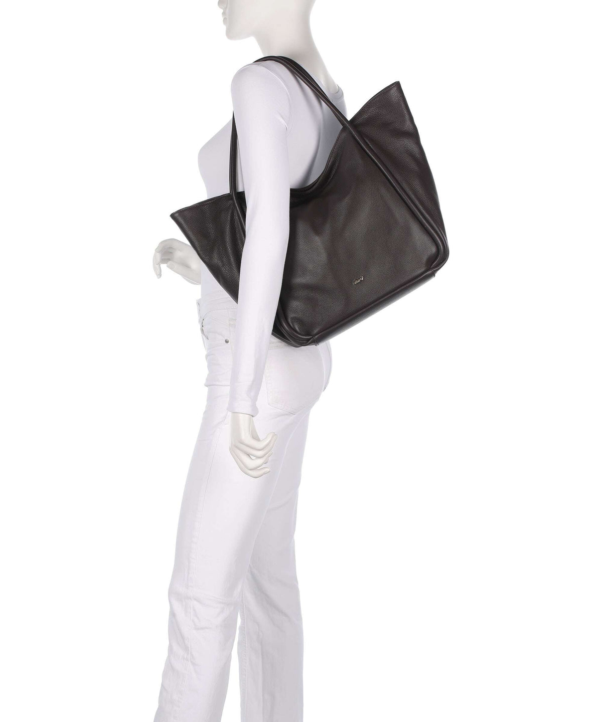 Abro Dalia Willow Tote bag dark brown