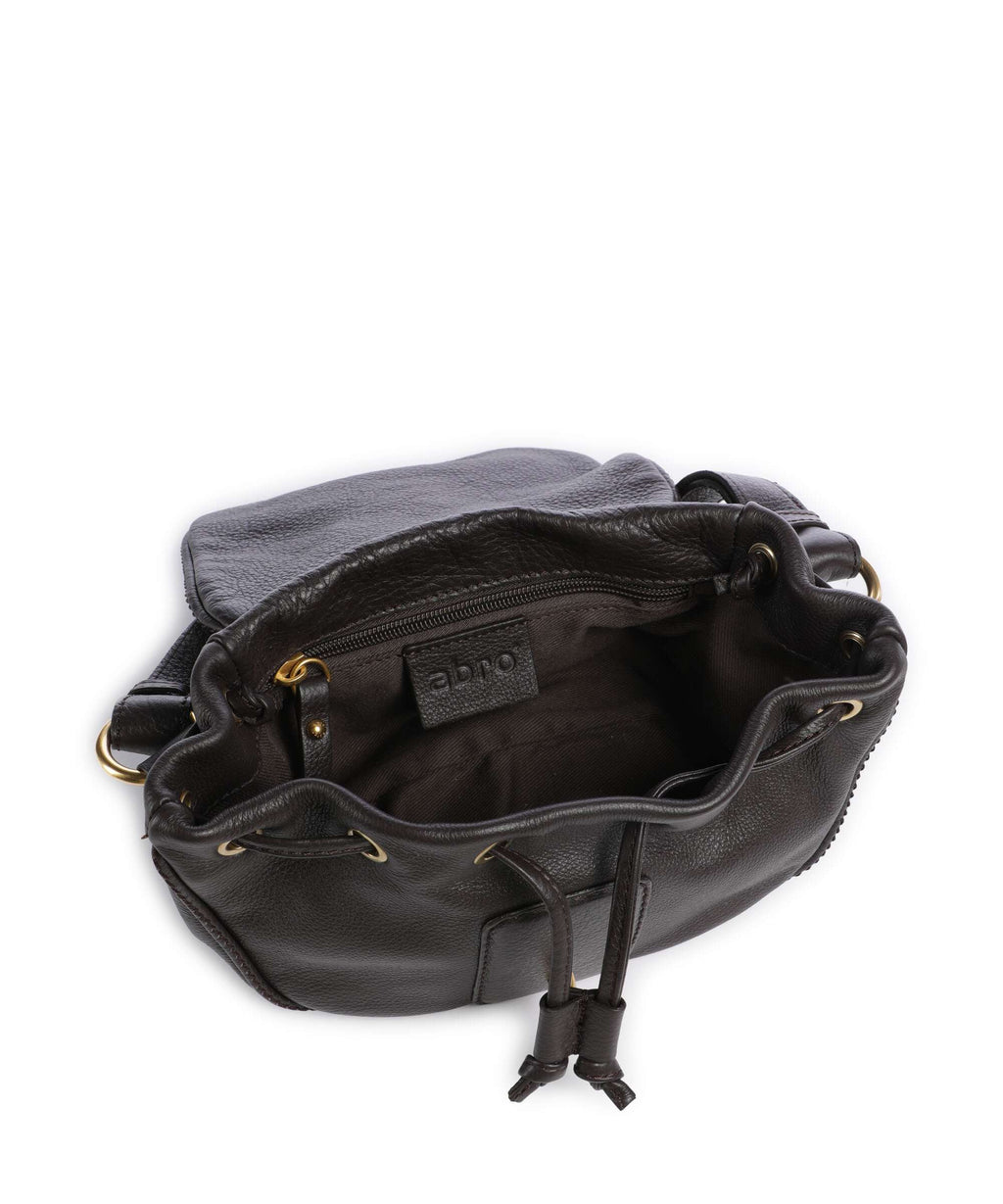 Abro Dalia Star Saddle Crossbody bag dark brown